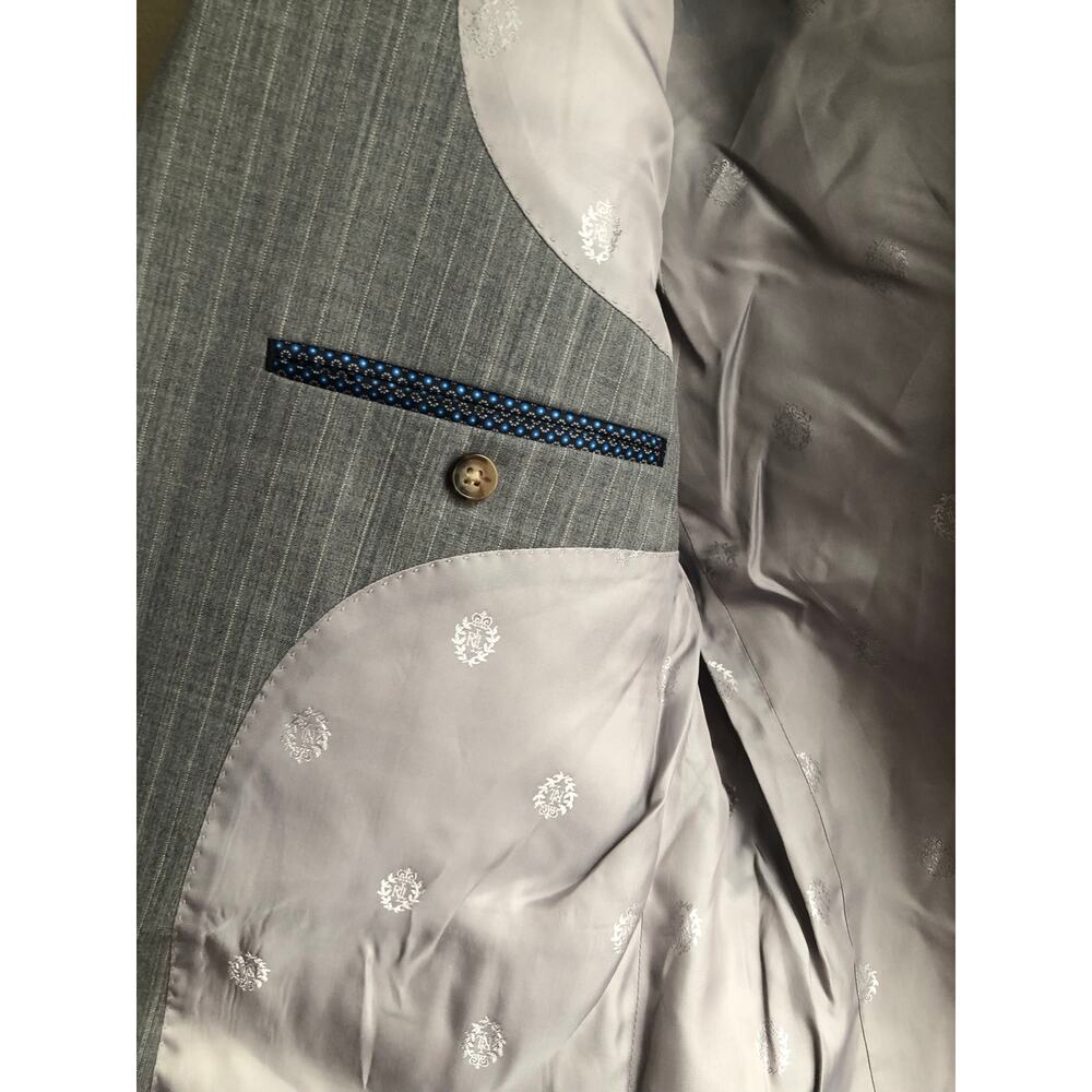 Lauren Ralph Lauren Men Gray Wool Suit Jacket Size 42R - Picture 12 of 14